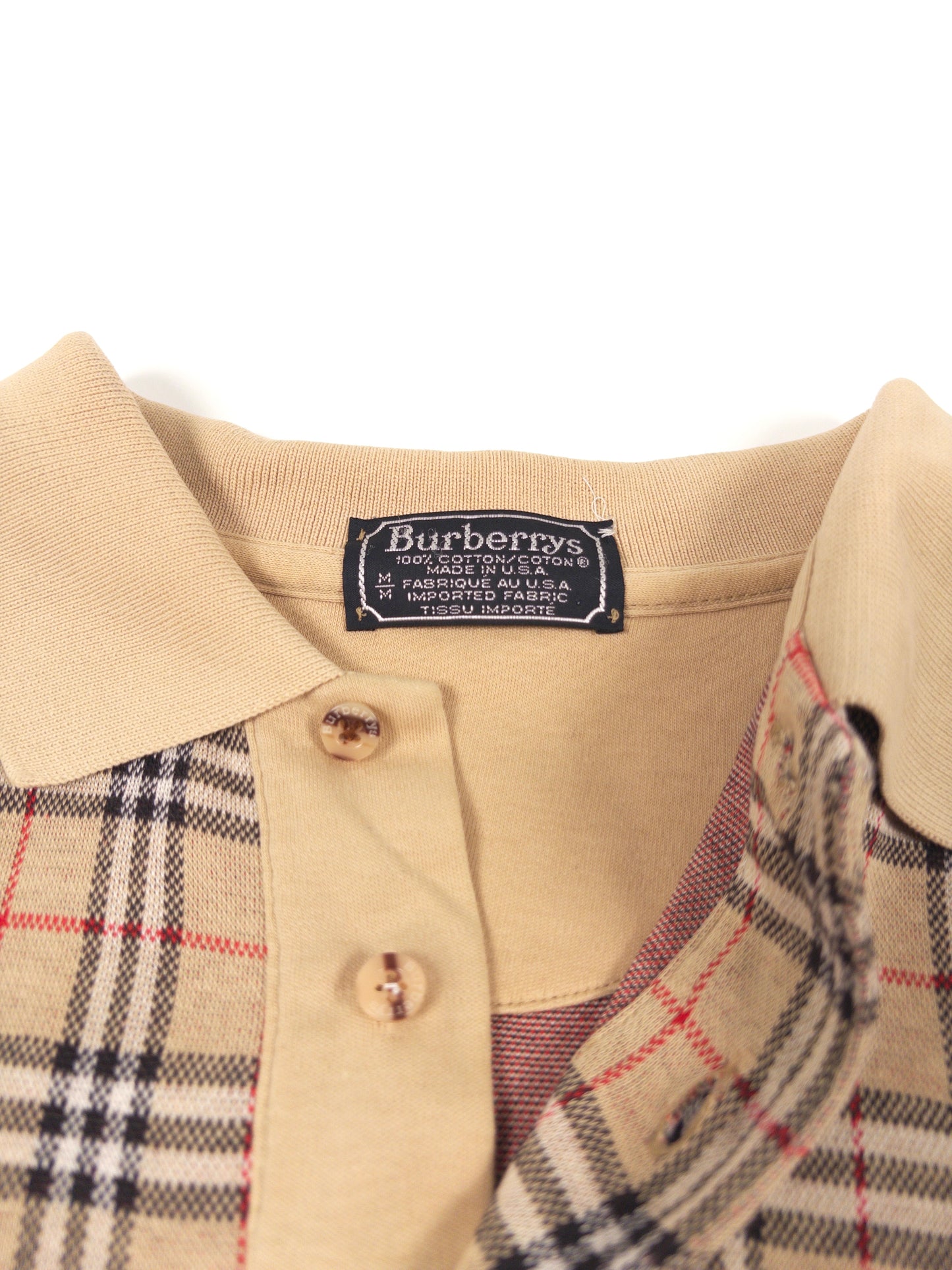 Burberry Check Long-Sleeved Polo Shirt