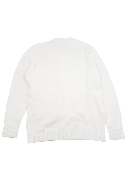 C.P. Company Cotton Chenille Crew Neck Sweatshirt - White