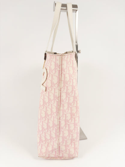 Dior No 2 Pink Monogram Trotter Shopper Tote Bag