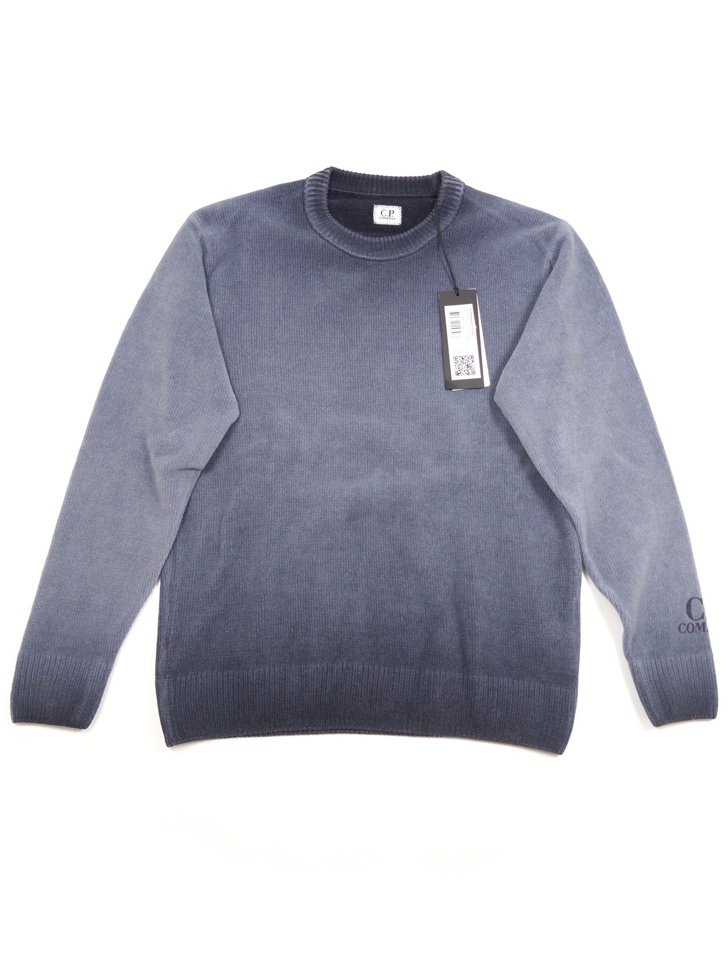 C.P. Company Reverse Plat Crew Neck Sweatshirt - Navy