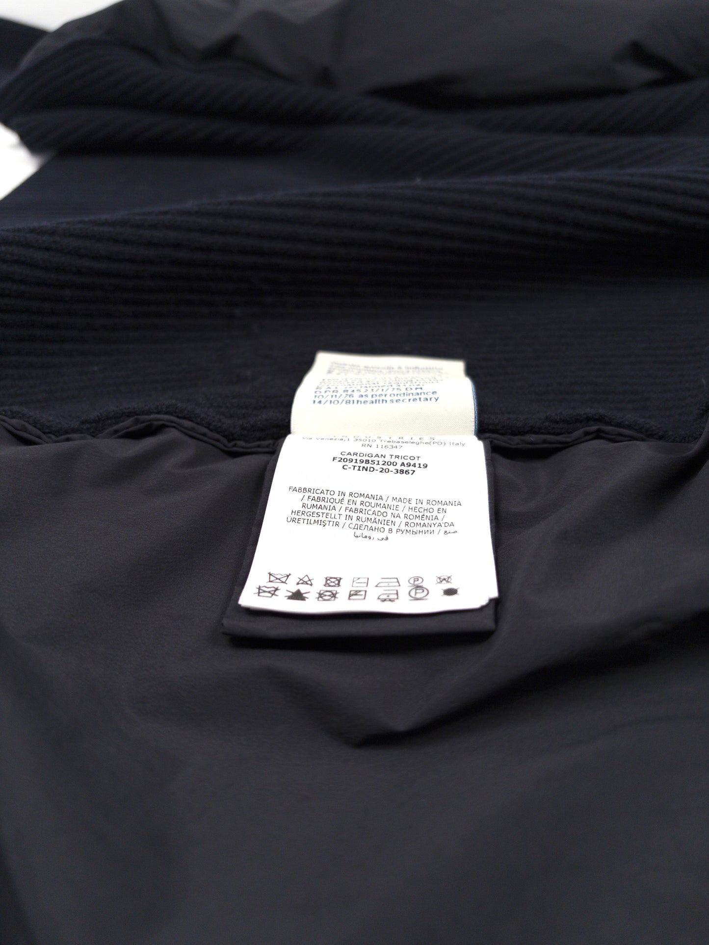 Moncler Down Cardigan - Navy (Fits L)