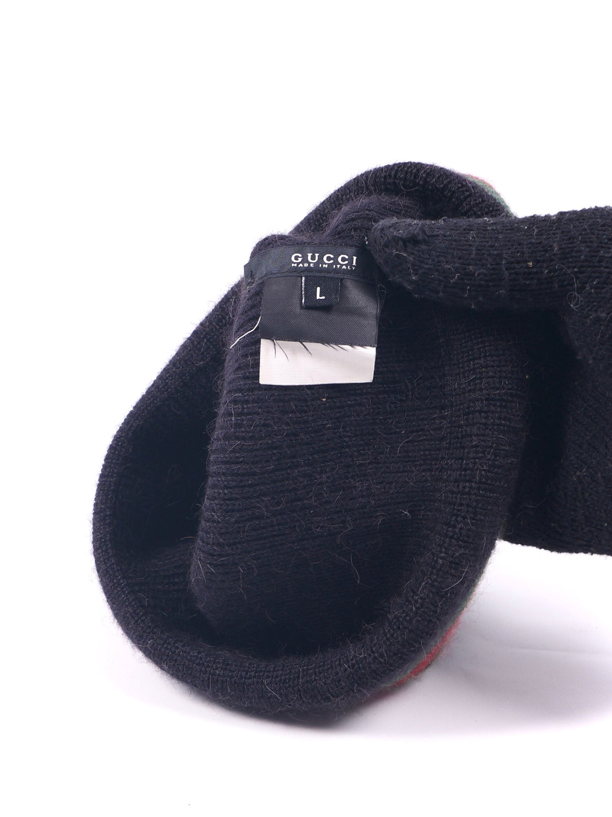 Gucci Web Stripe Wool Beanie