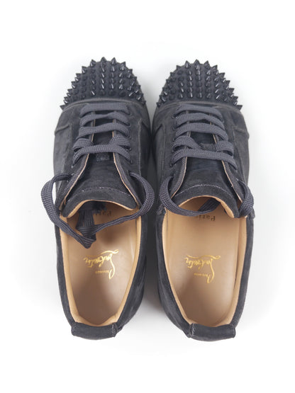 Christian Louboutin Dark Grey Spike Sneaker (Fits EU 42)