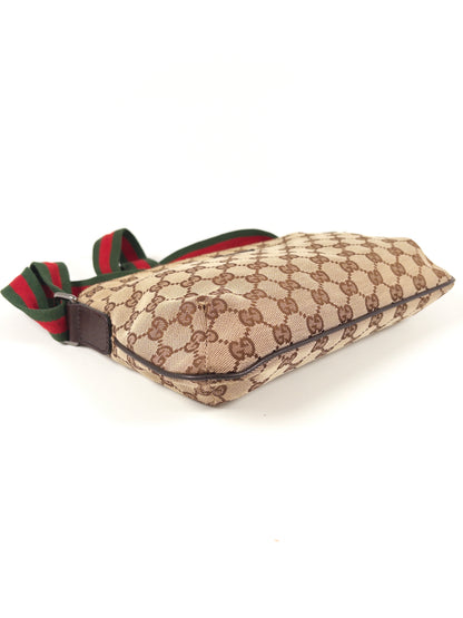 Gucci GG Canvas Sherry Line Crossbody Messenger Bag