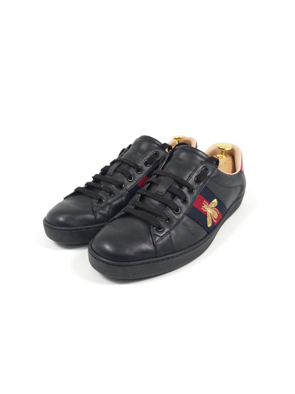 Gucci Ace Black Bee Sneakers (EU 43