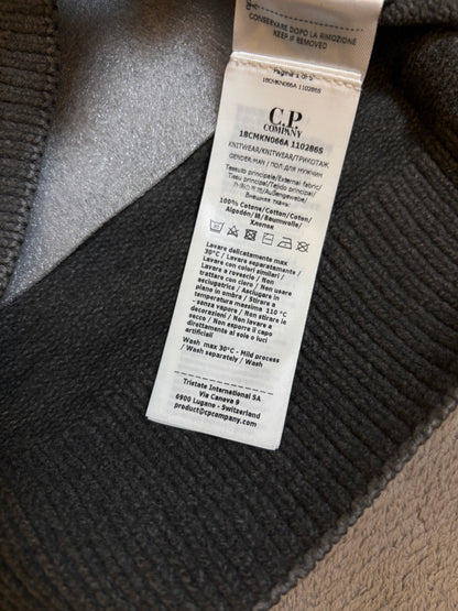 C.P. Company Reverse Plat Crew Neck Sweatshirt - Grey