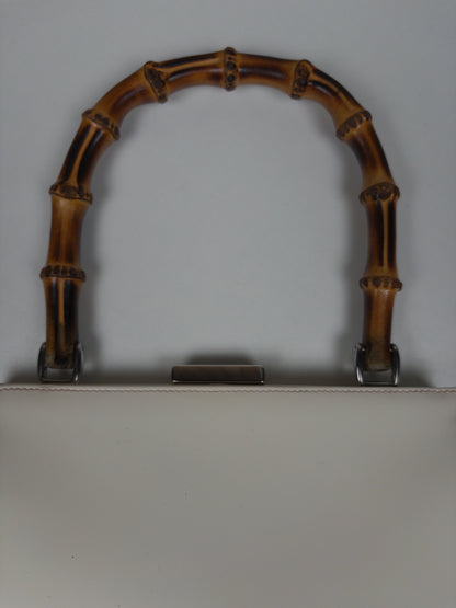 Gucci Bamboo White bag