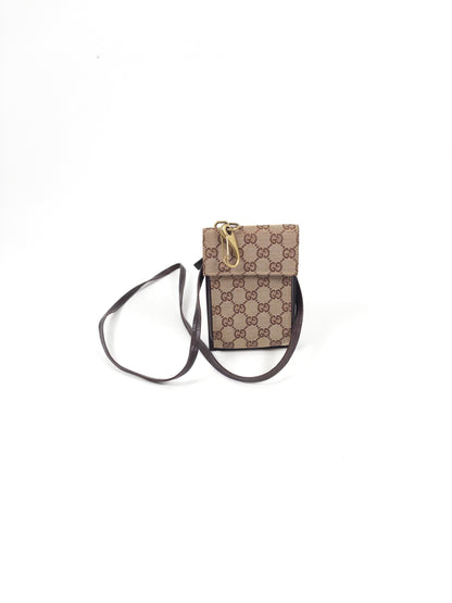 Gucci GG Canvas Pass/Phone Holder