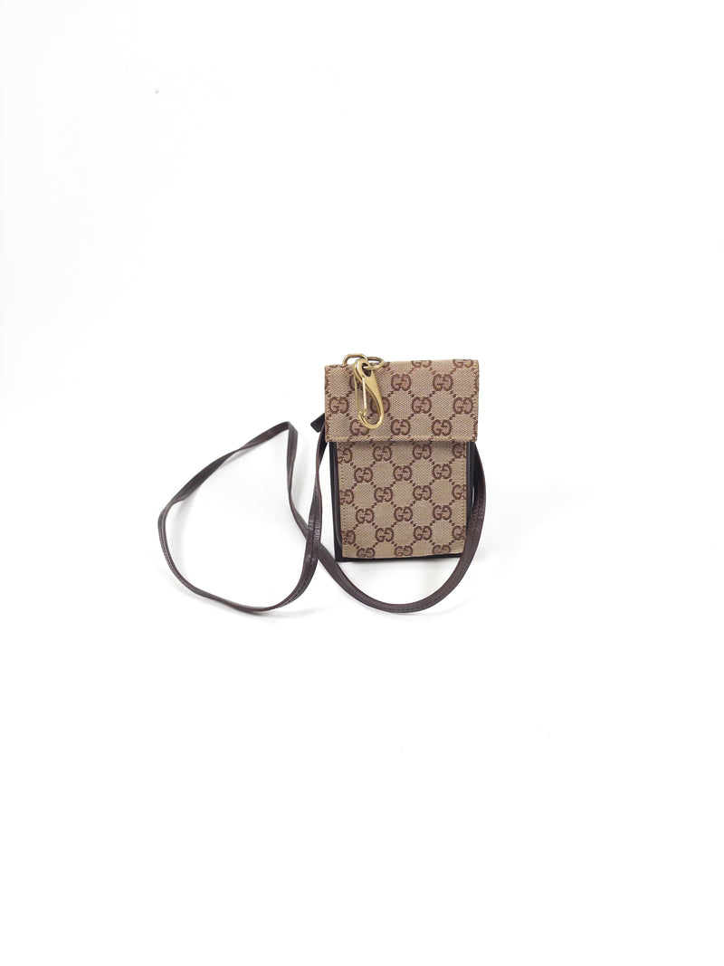 Gucci GG Canvas Pass/Phone Holder