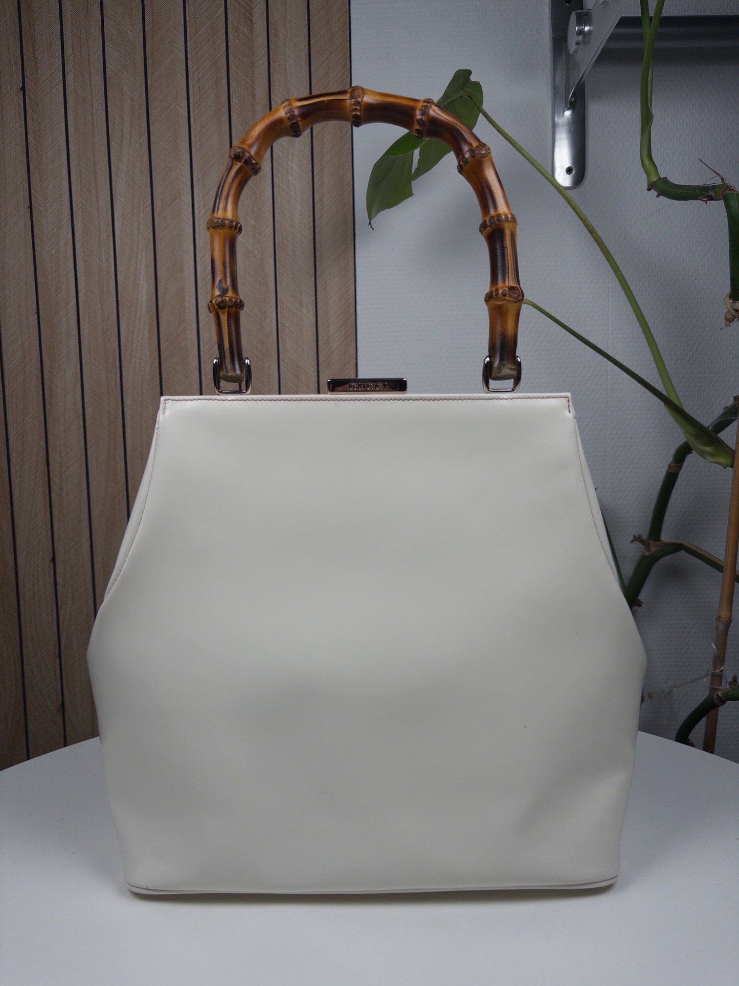 Gucci Bamboo White bag