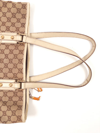 Gucci GG Supreme Tote Bag with Charms
