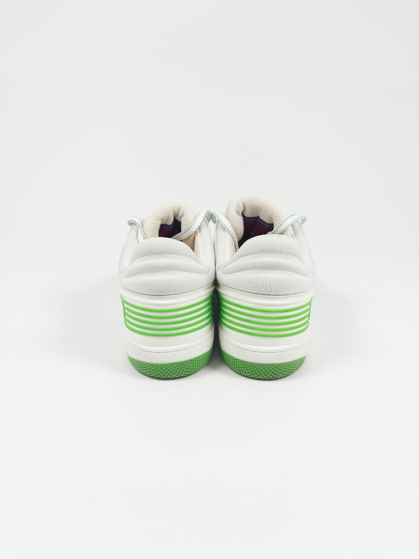 Gucci White & Green GG Sneakers (EU 43.5)