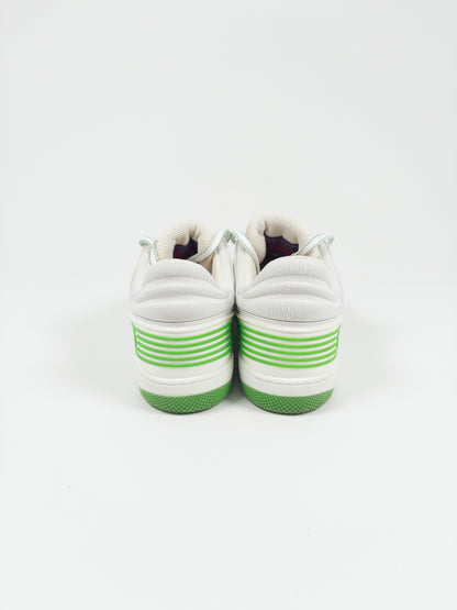 Gucci White & Green GG Sneakers (EU 43.5)