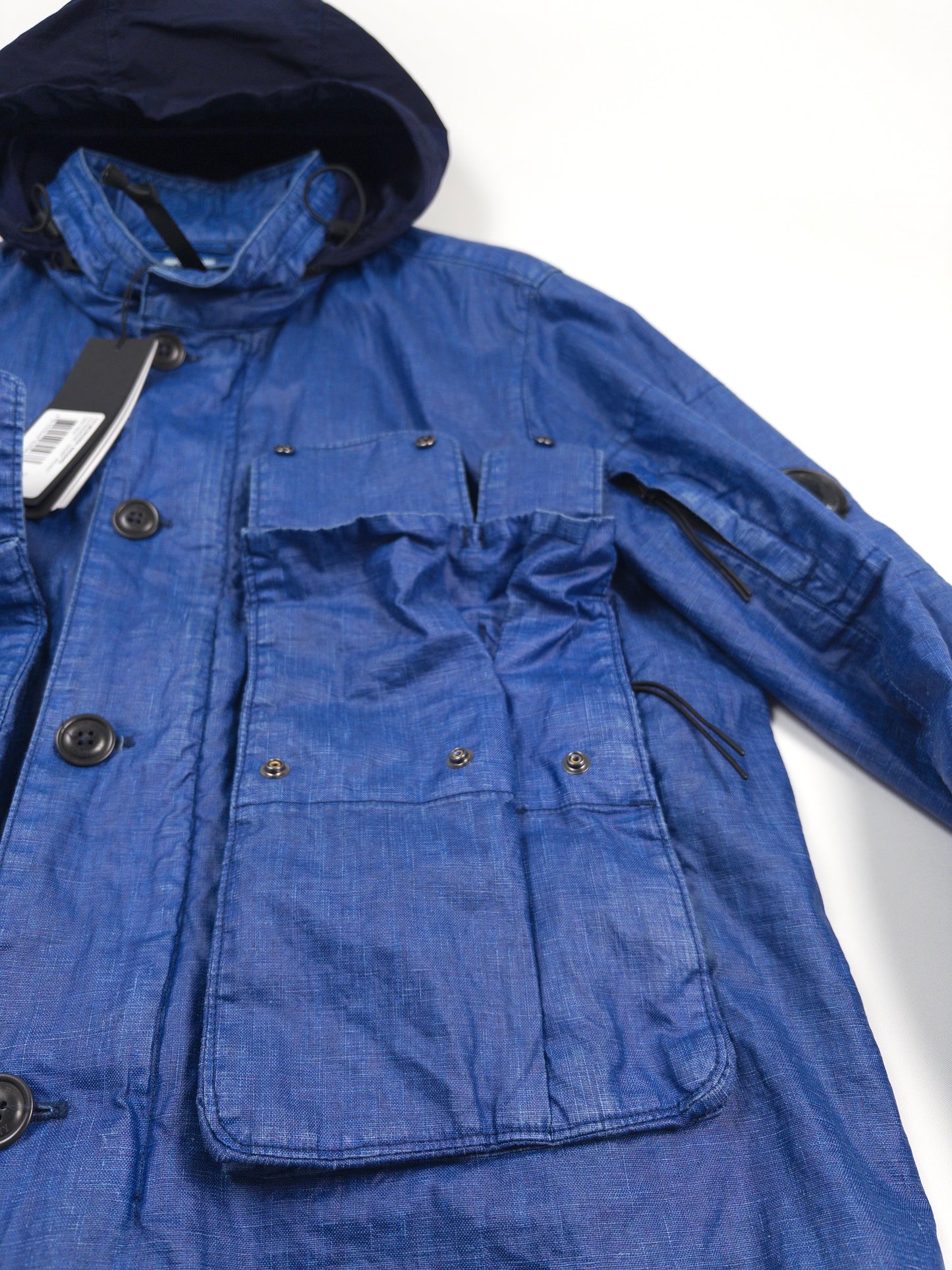 C.P. Company Lino Wax Blue Jacket