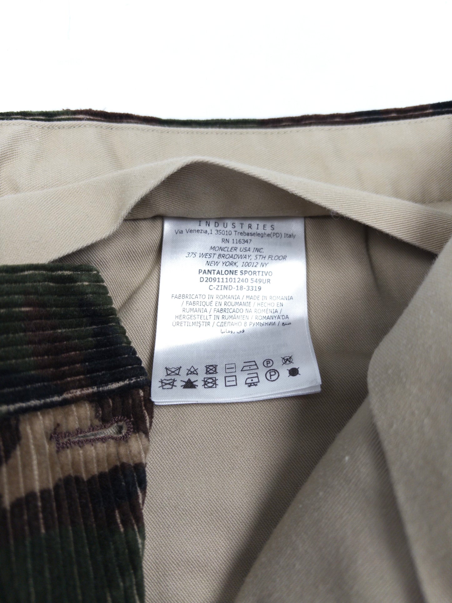 Moncler Camouflage Pants