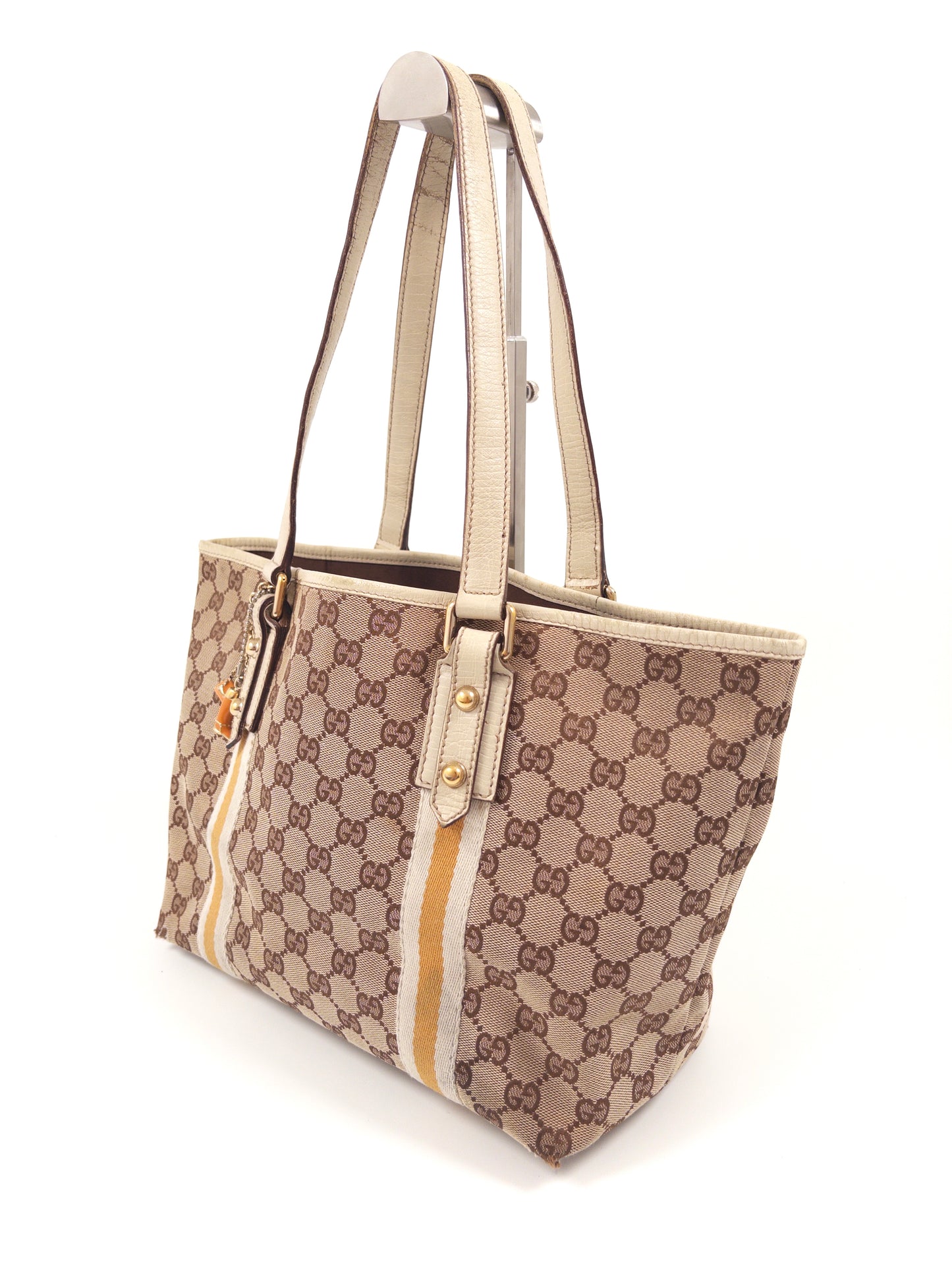 Gucci GG Supreme Tote Bag with Charms