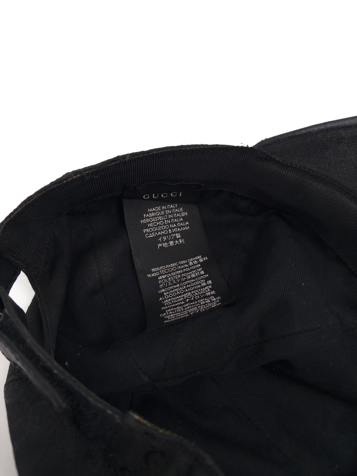 Gucci GG Baseball Cap Black