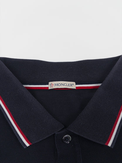 Moncler Tricolour Polo Shirt (Fits XL/XXL)