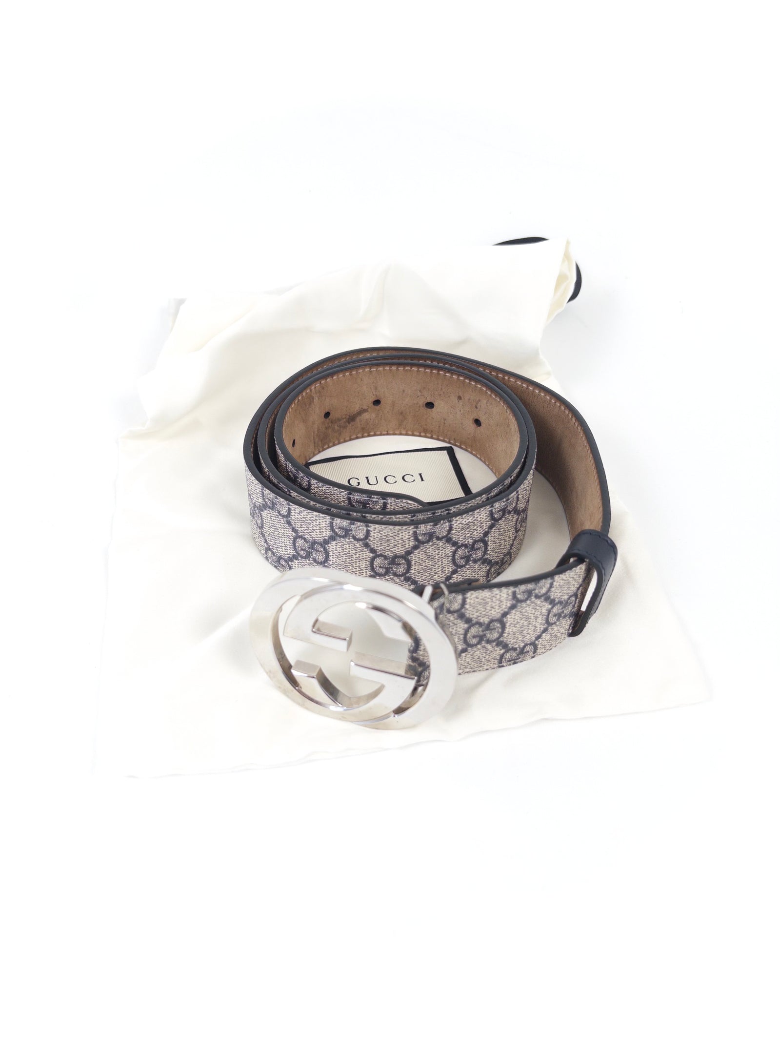 Gucci GG Signature Leather Belt