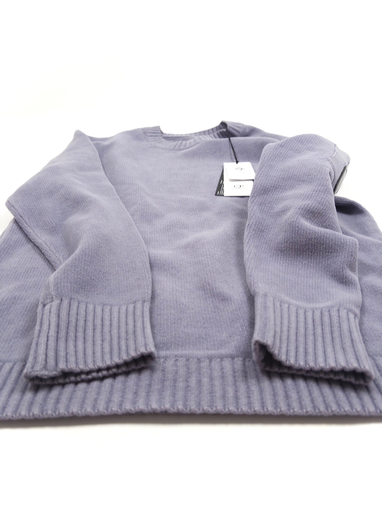 C.P. Company Cotton Chenille Crew Neck Sweatshirt - Lavender