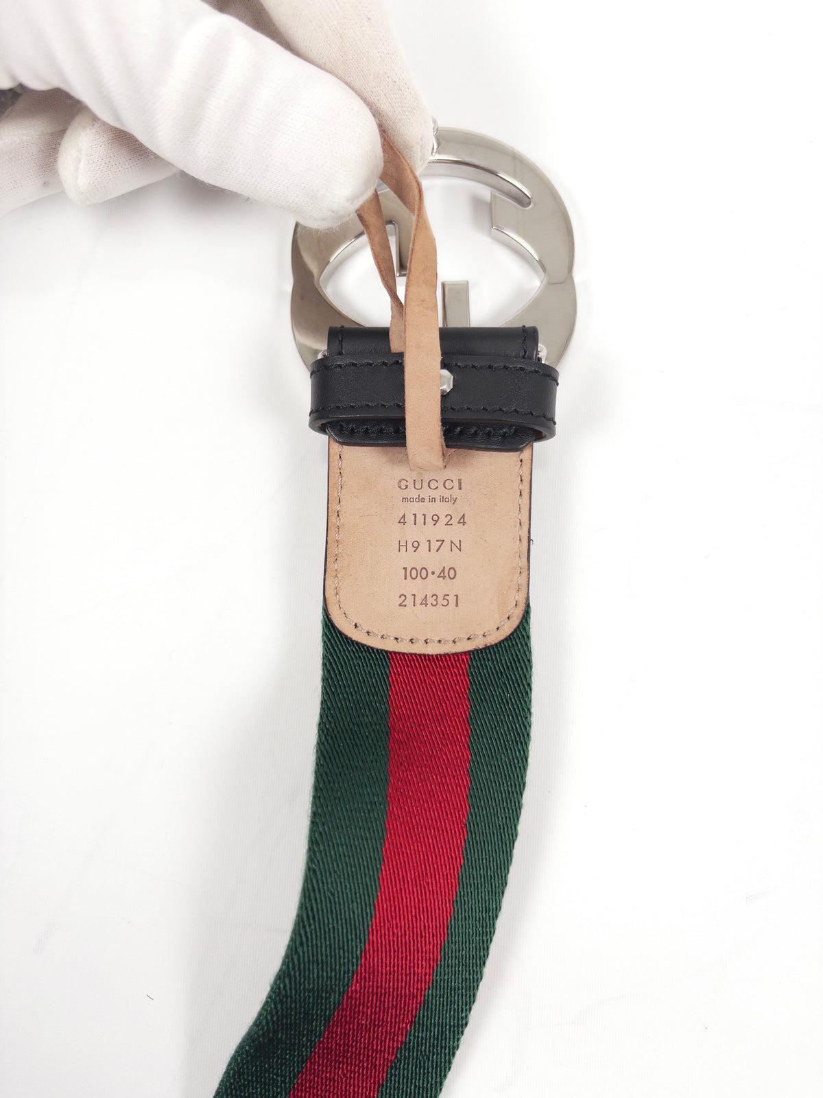 Gucci GG Web Belt