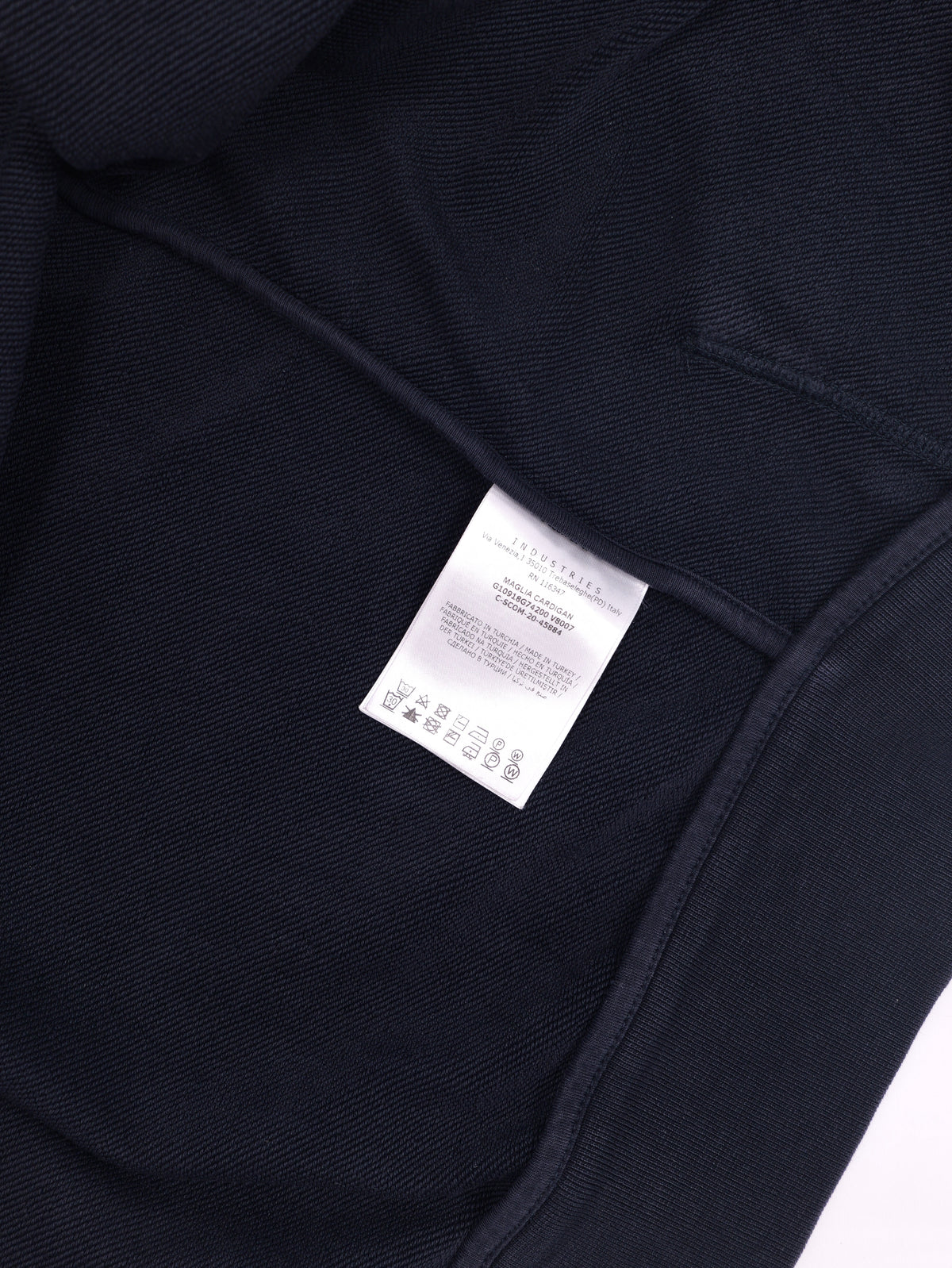 Moncler Tricolor Zip Hoodie Navy