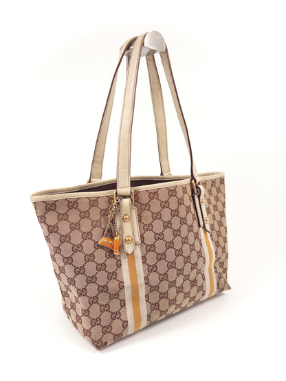 Gucci GG Supreme Tote Bag with Charms