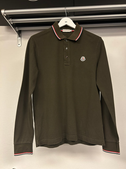 Moncler Tricolour Longsleeve Polo Shirt 184