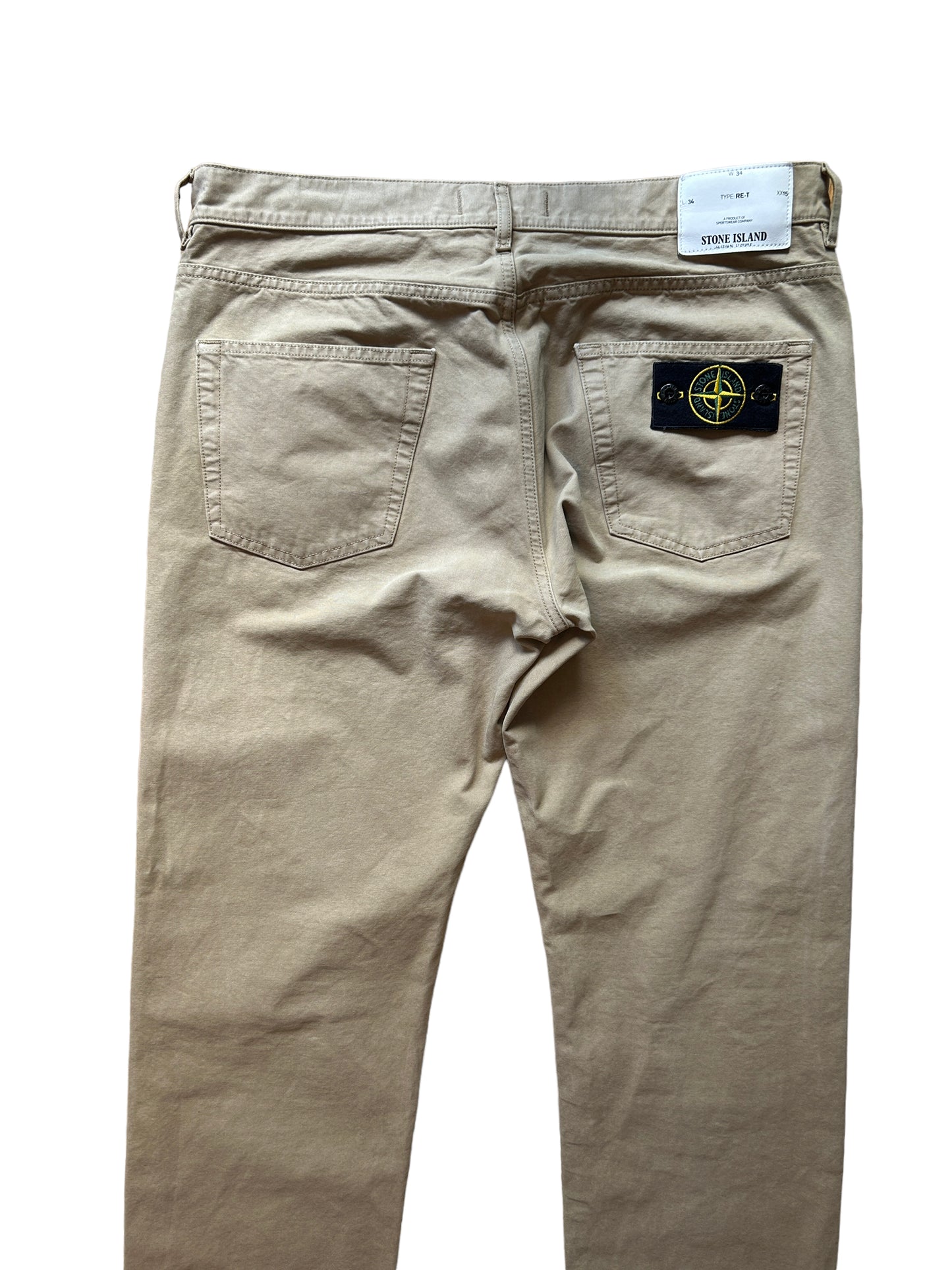 Stone Island Badge Jeans Beige