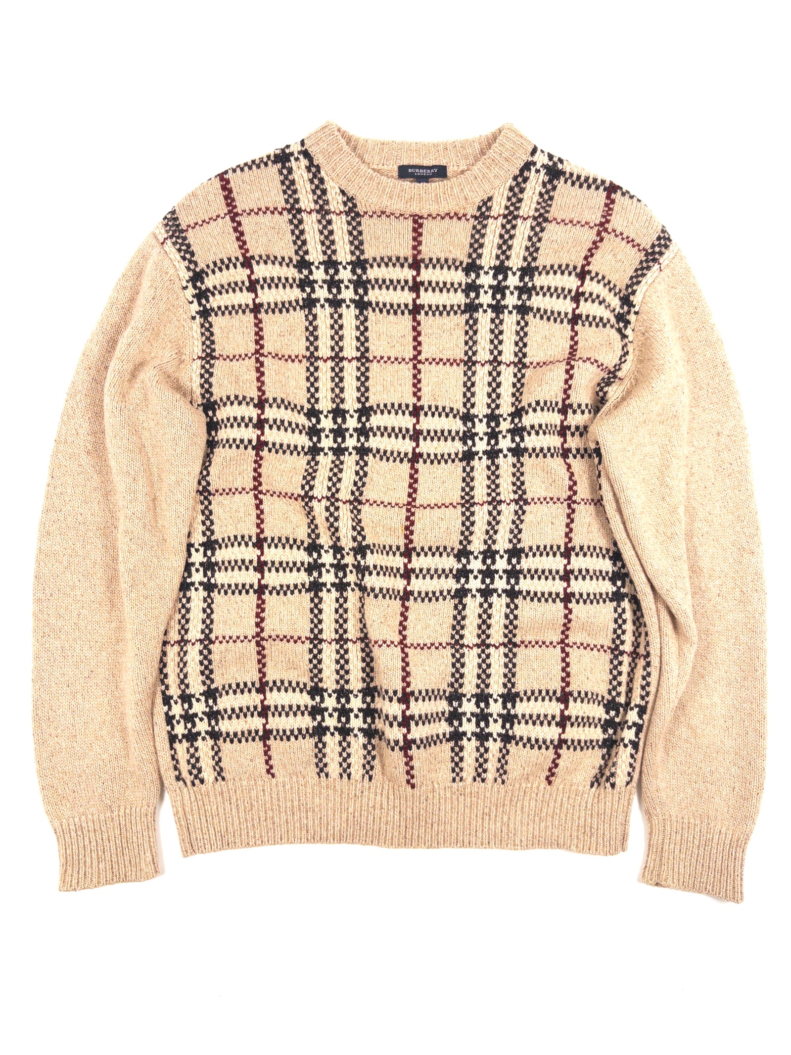Burberry Check Knitted Sweatshirt