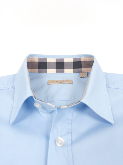 Burberry Check Shirt Blue
