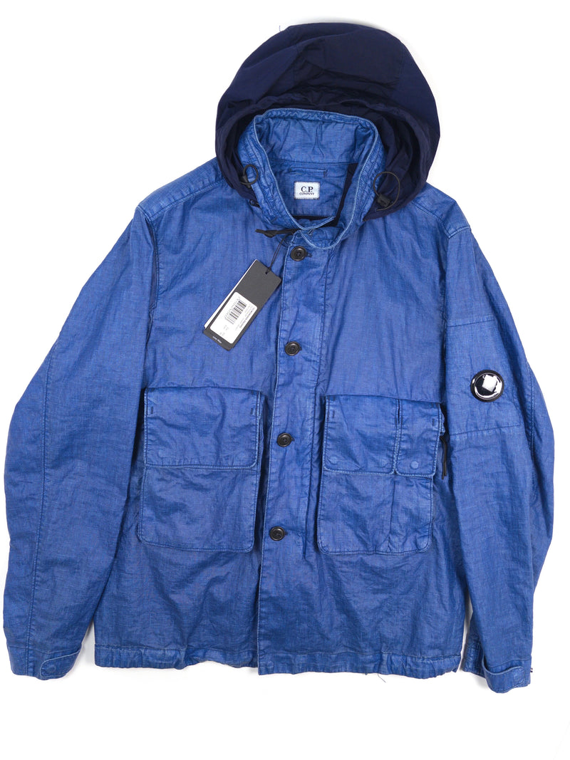 C.P. Company Lino Wax Blue Jacket