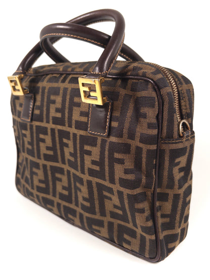 Fendi Zucca FF Top Handbag Vintage