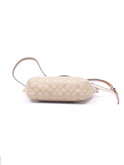 Coach Kelsey Satchel in Signature Canvas with Wristlet