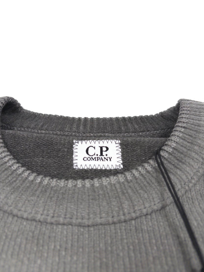 C.P. Company Reverse Plat Crew Neck Sweatshirt - Grey