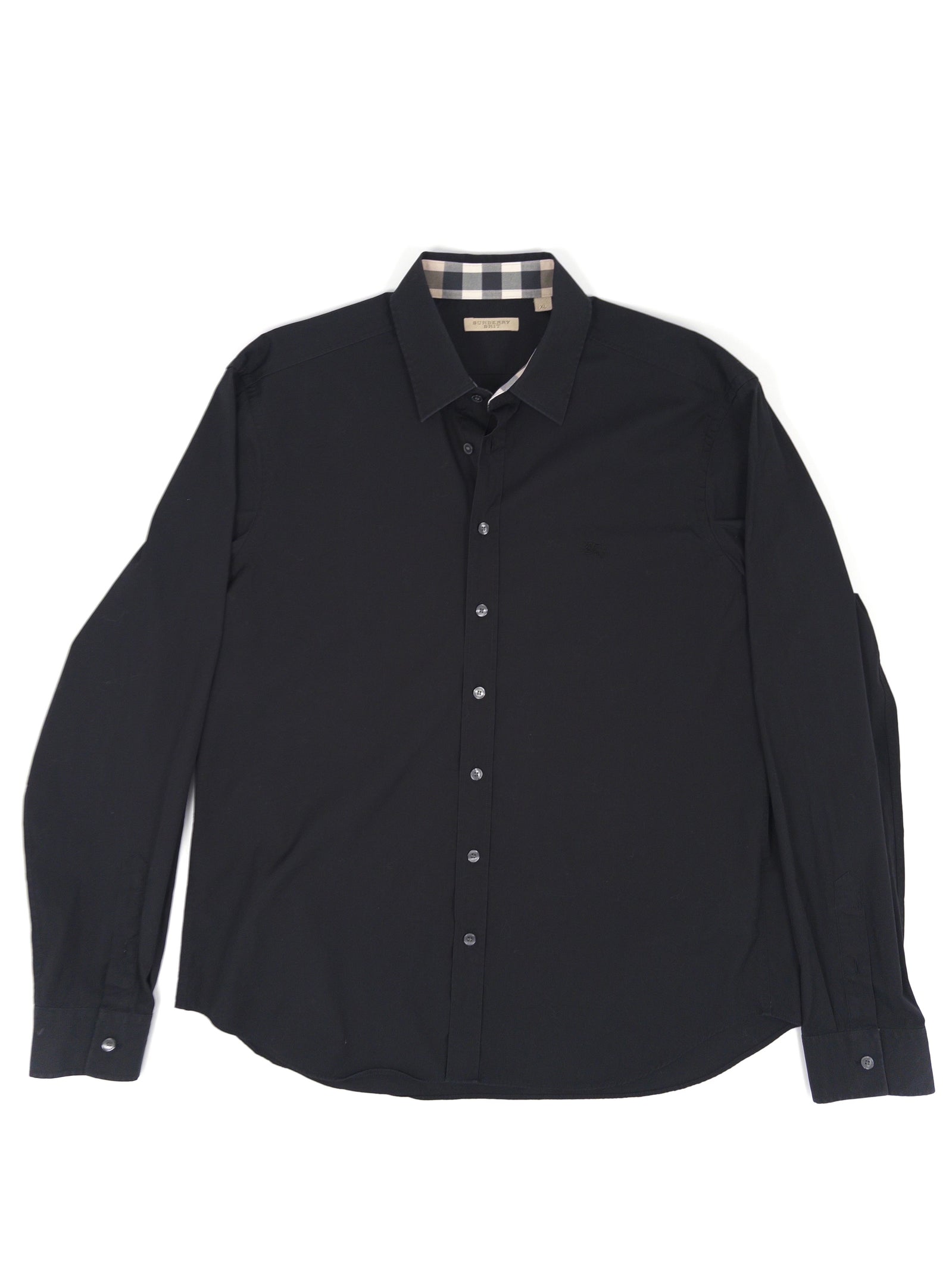 Burberry Check Shirt Black