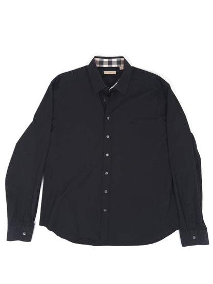 Burberry Check Shirt Black