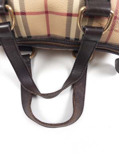 Burberry Haymarket Check Boston Bag