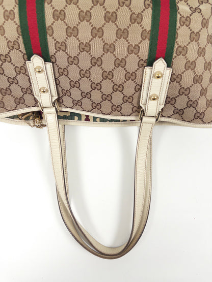 Gucci GG Canvas Jolicoeur Medium Tote with Charms
