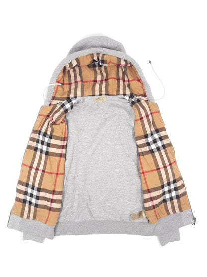 Burberry Check Zip Hoodie