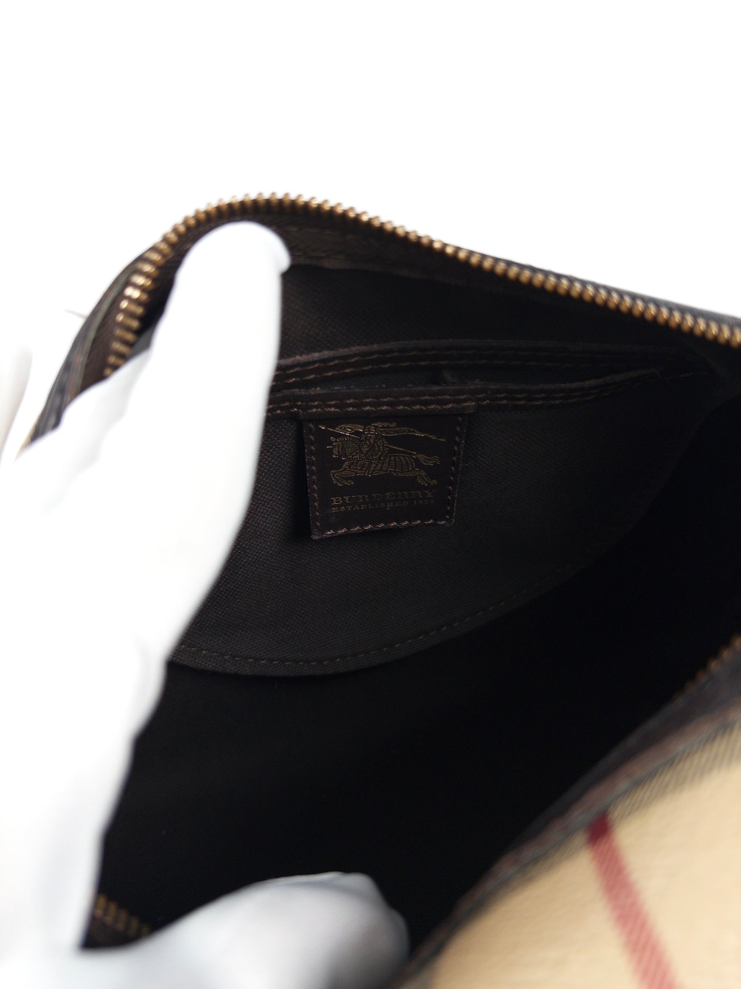 Burberry Haymarket Check Boston Bag