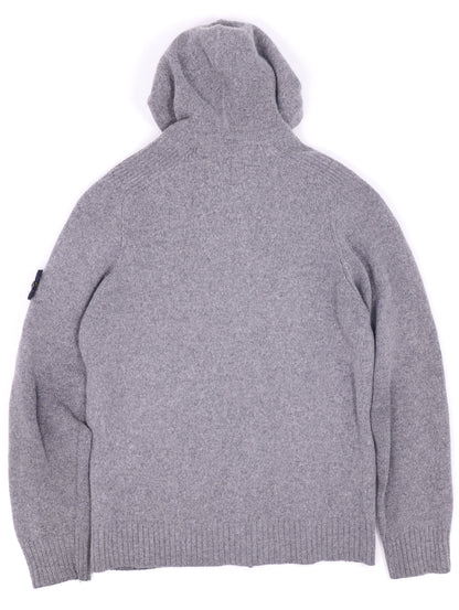 Stone Island Wool Zip Hoodie
