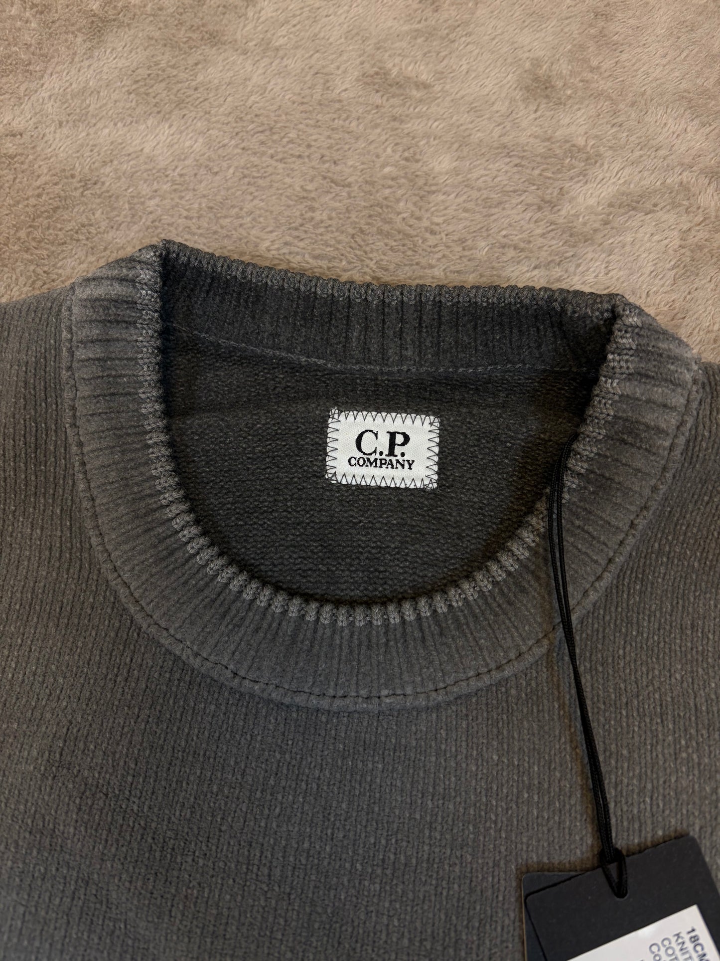 C.P. Company Reverse Plat Crew Neck Sweatshirt - Grey