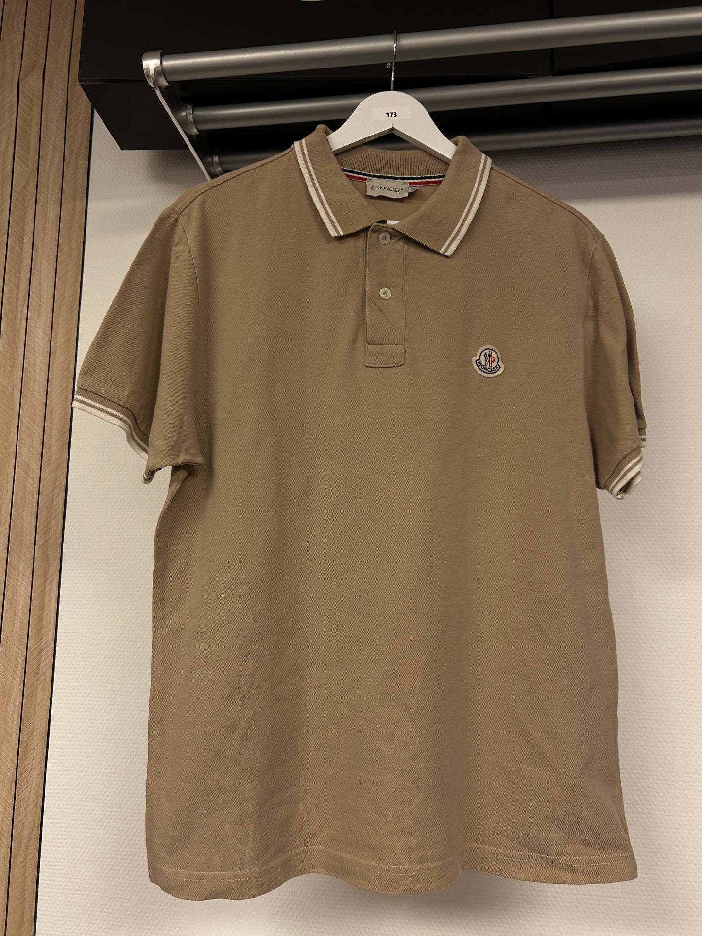 Moncler Striped Sleeve Polo Shirt173