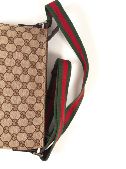 Gucci GG Canvas Sherry Line Crossbody Messenger Bag