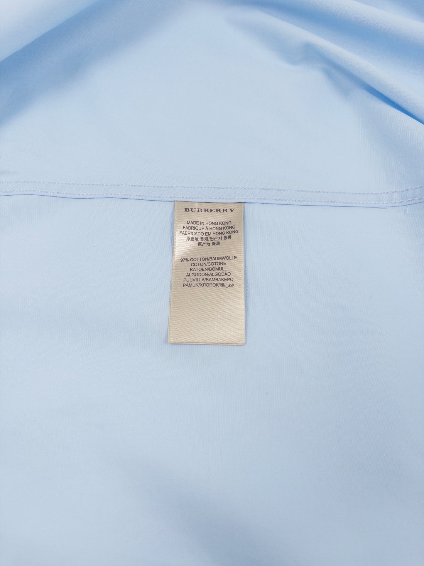 Burberry Check Shirt Blue