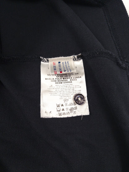 Moncler Longsleeve Polo Shirt Navy (Fits L)
