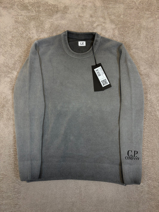 C.P. Company Reverse Plat Crew Neck Sweatshirt - Grey
