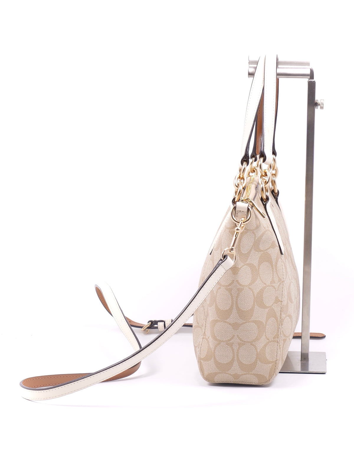 Coach Kelsey Satchel in Signature Canvas with Wristlet