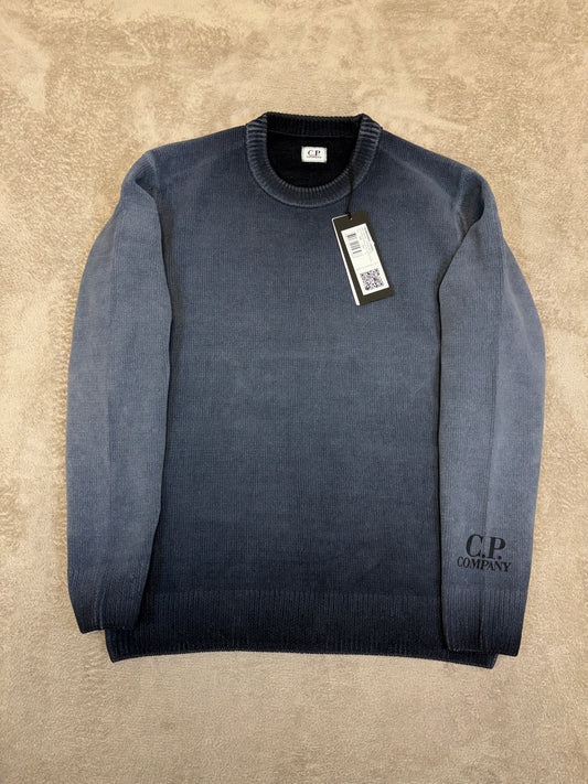 C.P. Company Reverse Plat Crew Neck Sweatshirt - Navy